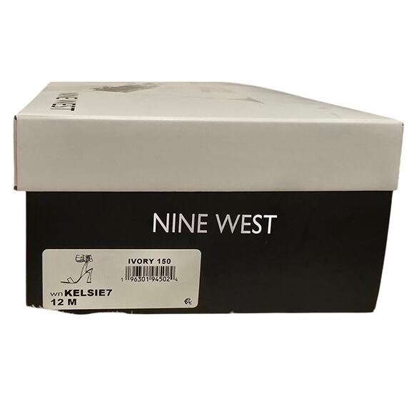 Nine West Kelsie Ankle Wrap Heeled Dress Sandals New Size 12 - Picture 4 of 6